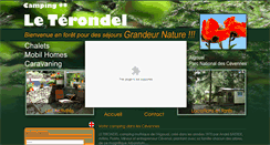 Desktop Screenshot of camping-cevennes-terondel.com