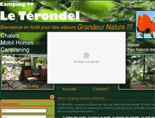 Tablet Screenshot of camping-cevennes-terondel.com